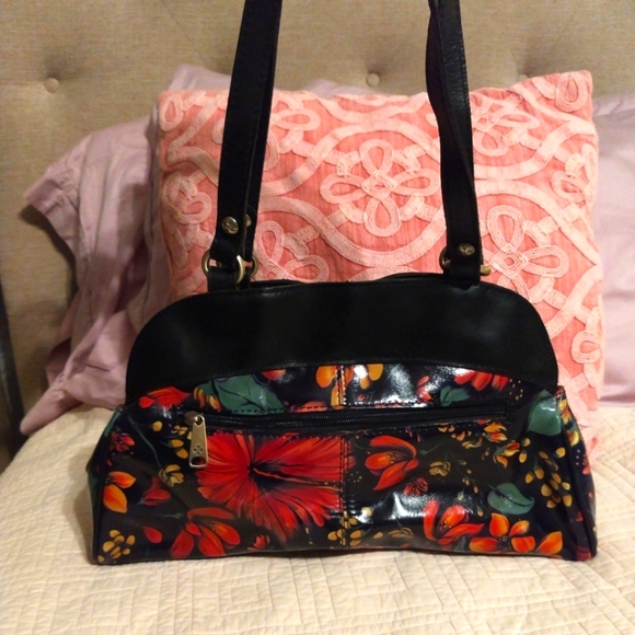 Patricia Nash Macellara Oval Leather Satchel Limited Edition Tropical Escape - Picture 12 of 12